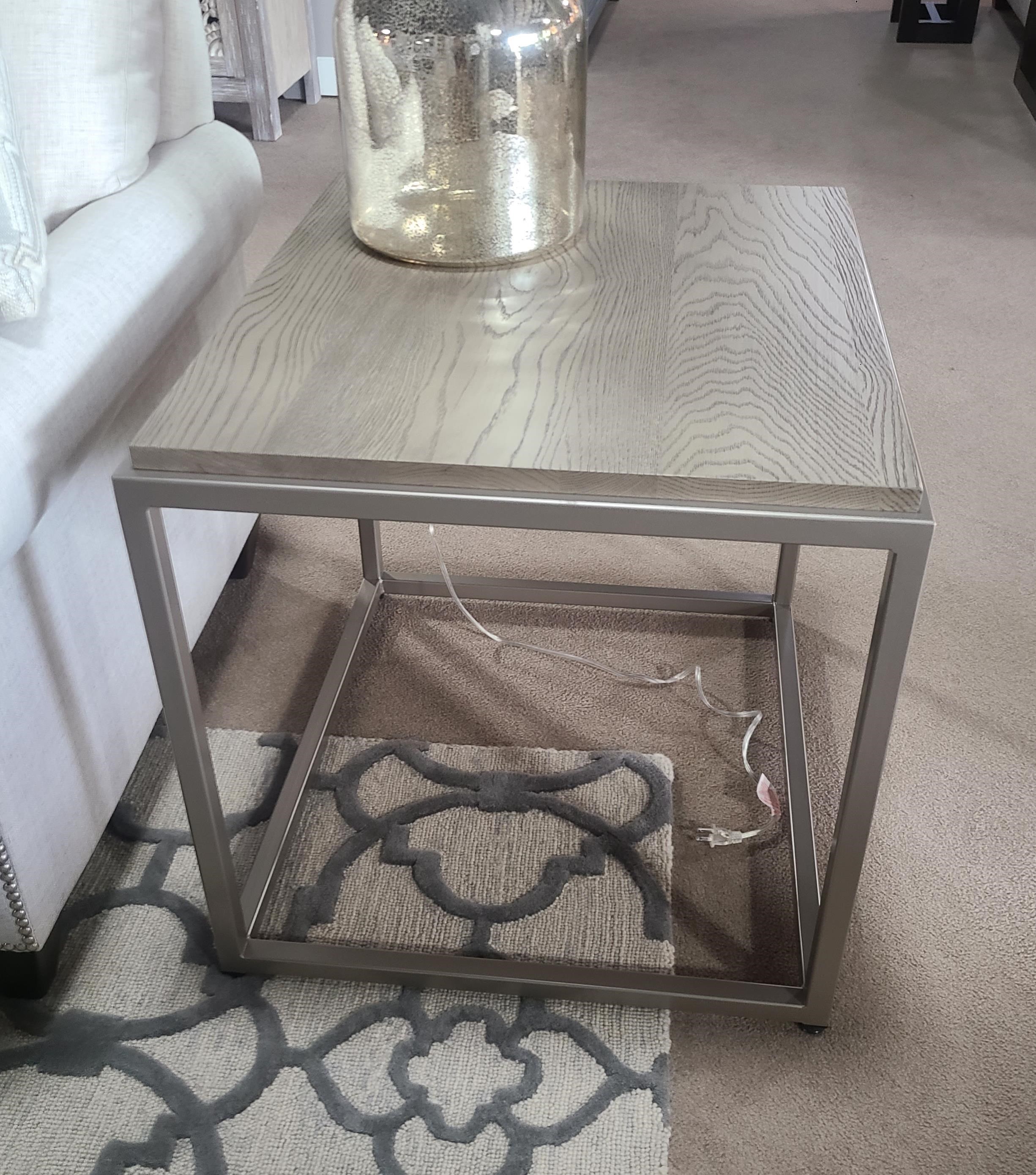 Bassett Benchmade Midtown 6M210665STGRYPLAT Oak and Metal Bistro